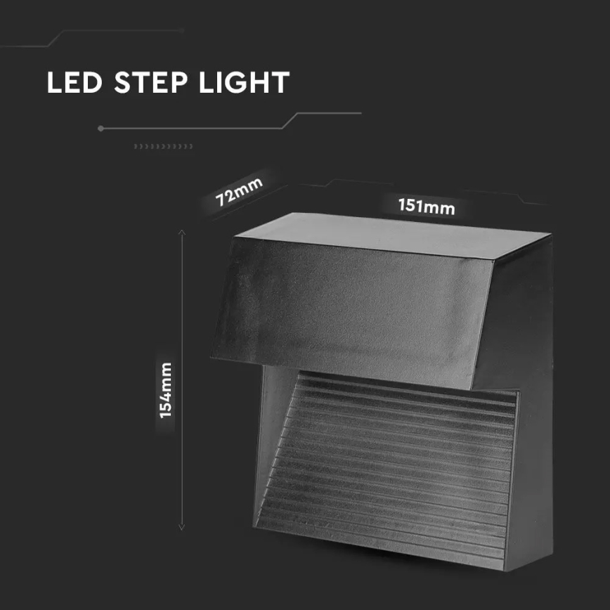 LED kāpņu gaismeklis LED/3W/230V 3000K IP65