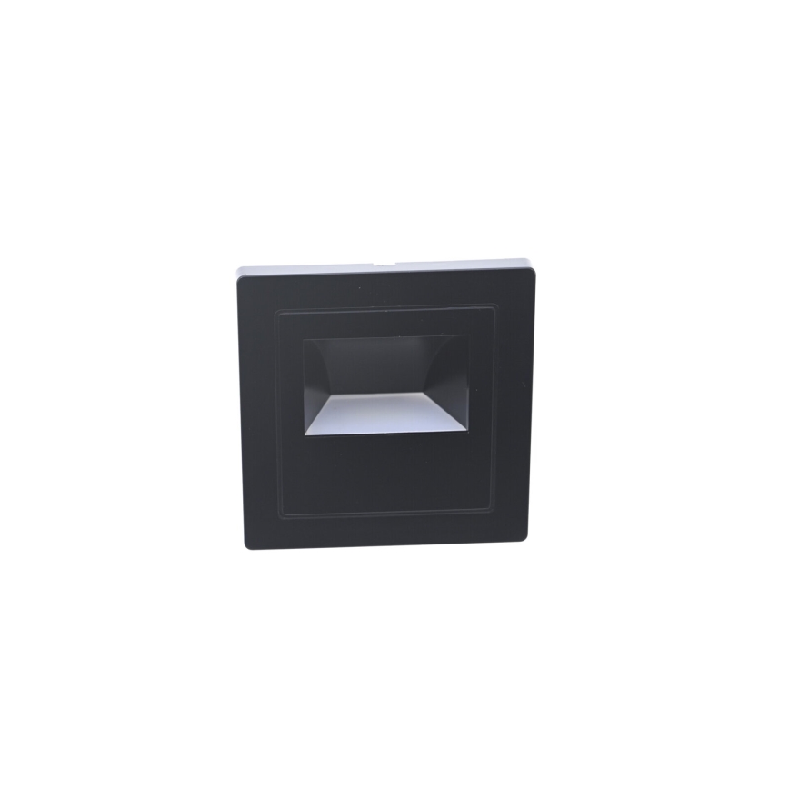 LED kāpņu gaismeklis LED/3W/230V 6000K melns
