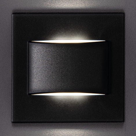 LED Kāpņu telpas apgaismojums ERINUS LED/1,5W/12V 4000K melns