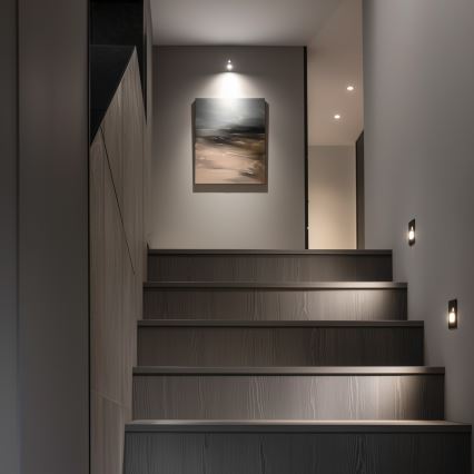 LED Kāpņu telpas lampa ar kustību sensoru LED/1,5W/230V 3000K/4000K/6500K