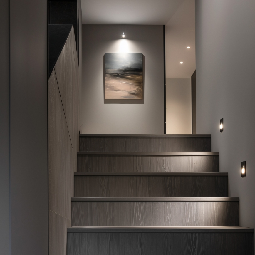 LED Kāpņu telpas lampa ar kustību sensoru LED/1,5W/230V 3000K/4000K/6500K