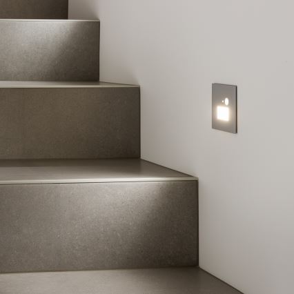 LED Kāpņu telpas lampa ar kustību sensoru LED/1,5W/230V 3000K/4000K/6500K
