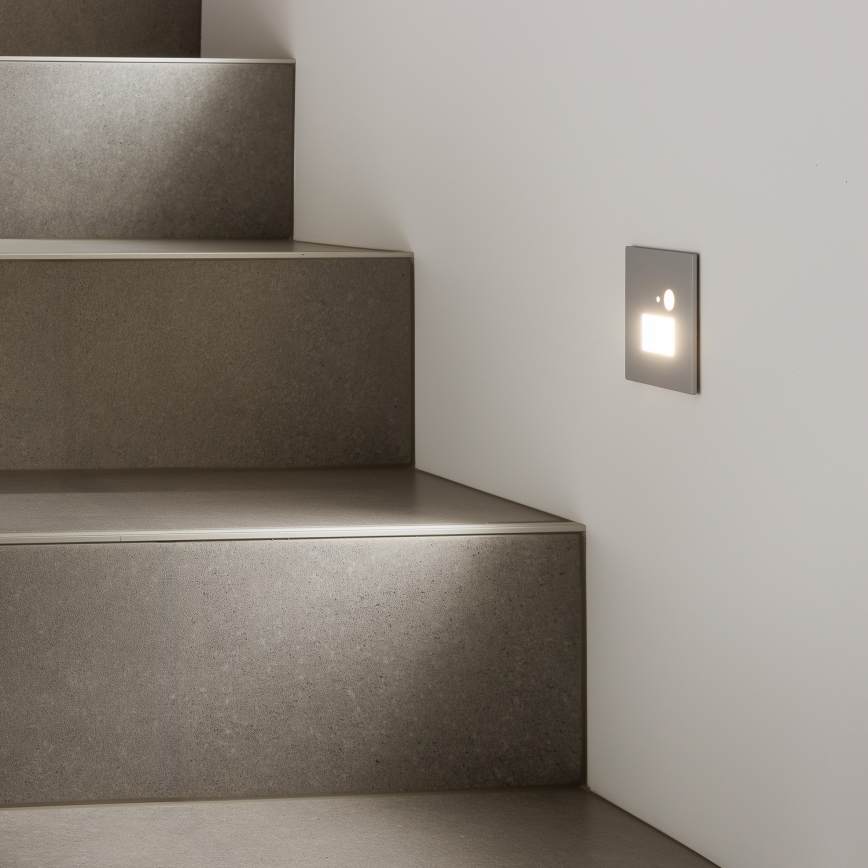 LED Kāpņu telpas lampa ar kustību sensoru LED/1,5W/230V 3000K/4000K/6500K