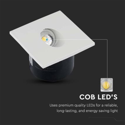 LED Kāpņu telpas lampa LED/3W/230V 3000K balta