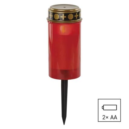 LED Kapu svece LED/2xAA IP44