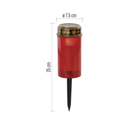 LED Kapu svece LED/2xAA IP44