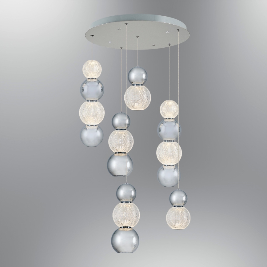 LED Karā lamp CREMONA LED/34W/230V 3000K matēta hroma