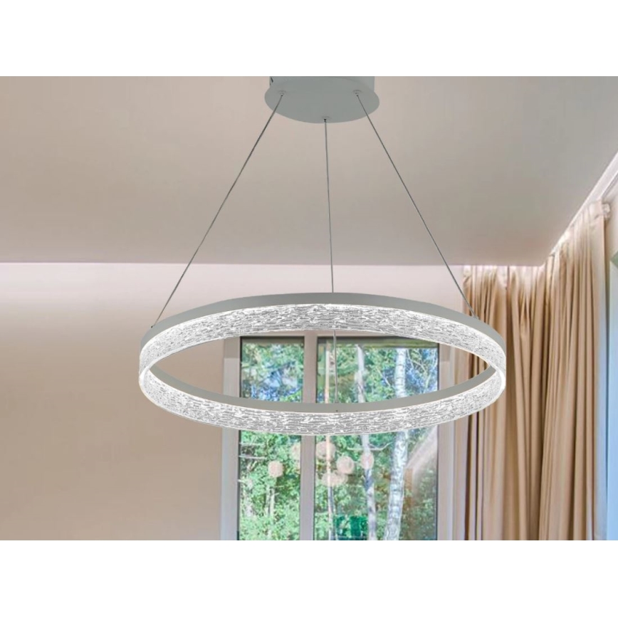 Regulējama LED lustra uz troses ALIANZ LED/45W/230V 3000-6000K Ø 60 cm + tālvadības pults