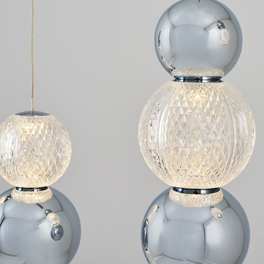 LED karājamā lampa uz vada CREMONA LED/27W/230V 3000K matēts hroms