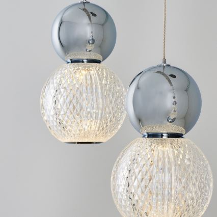 LED karājamā lampa uz vada CREMONA LED/27W/230V 3000K matēts hroms
