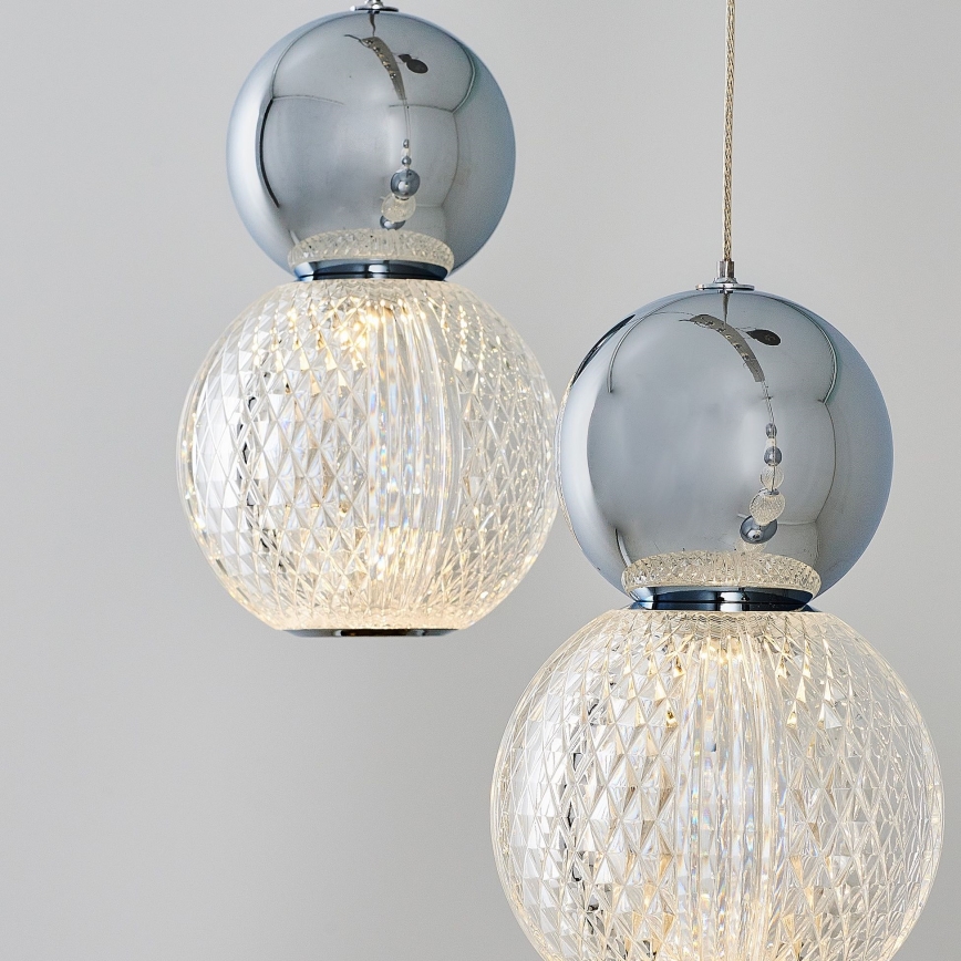LED karājamā lampa uz vada CREMONA LED/27W/230V 3000K matēts hroms