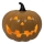 LED Keramikas ķirbis HALLOWEEN LED/3xLR44/silti balta