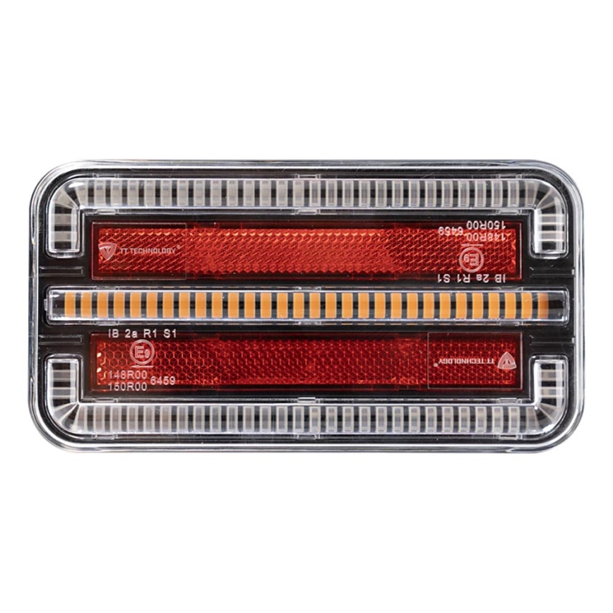 LED Kombinēta lampa ar dinamisku pagrieziena rādītāju LED/12-24V IP65