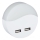 LED Kontaktligzdas nakts lampa ar krēslas sensoru 2xUSB LED/0,45W/230V 3000K