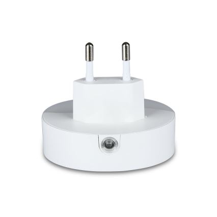 LED Kontaktligzdas nakts lampa ar krēslas sensoru 2xUSB LED/0,45W/230V 3000K