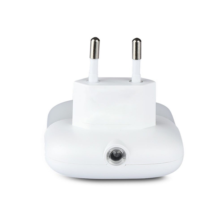 LED Kontaktligzdas nakts lampa ar krēslas sensoru 2xUSB LED/0,45W/230V 3000K