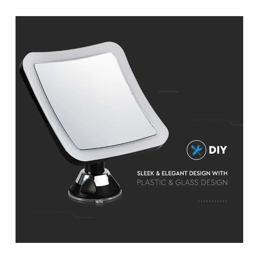 LED Kosmētiskais spogulis LED/3,2W/4,5V 3xAA IP44