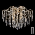 LED kristāla griestu lampa 4xE27/60W/230V + 4xLED/3W + tālvadība