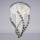 LED kristāla griestu lampa NAURU LED/30W/230V pr. 40 cm spīdīgs hroms/melns + tālvadības pults