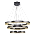 LED Kulonlamp JESI LED/99W/230V 3000K diametrs 100 cm sudraba