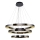 LED Kulonlamp JESI LED/99W/230V 3000K diametrs 100 cm sudraba