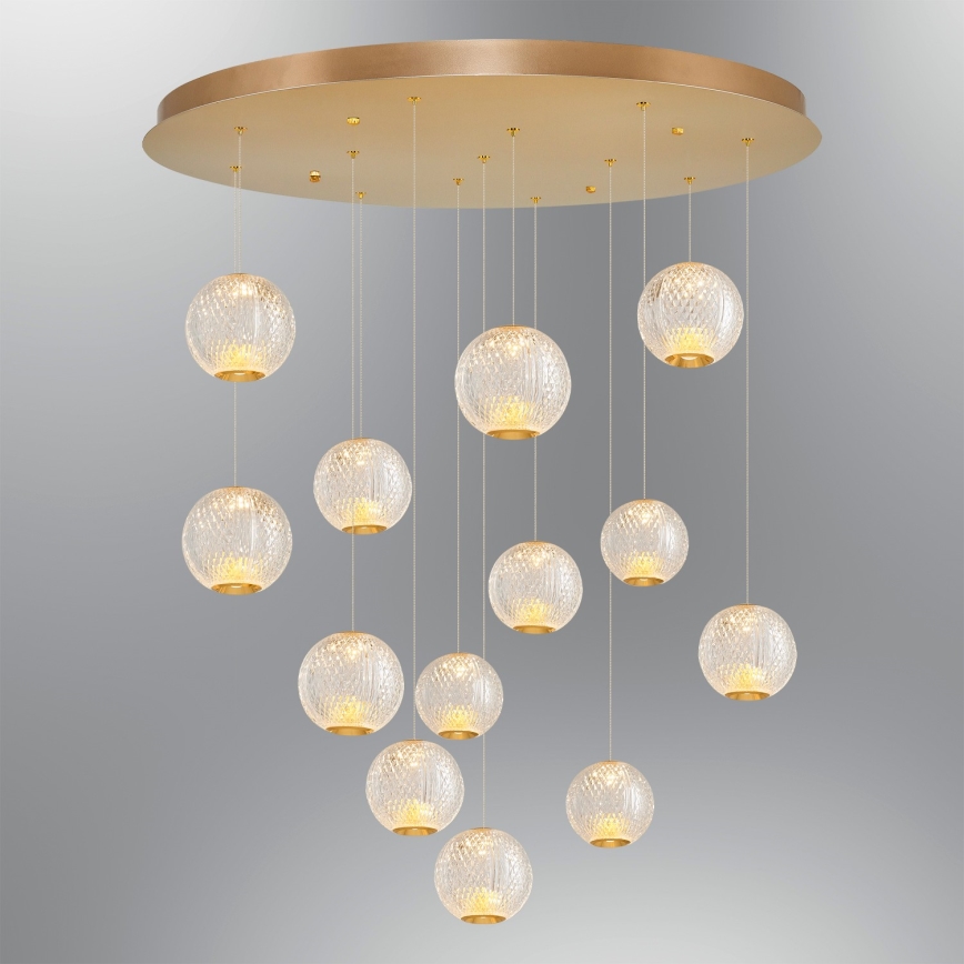 LED Kulons CRMONA 13xLED/5W/230V 3000K zelta