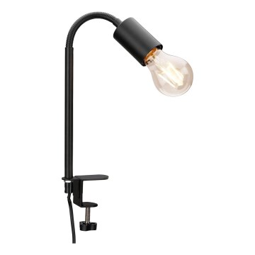 LED lampa ar skavu 1xE27/4,2W/230V 2700K melna