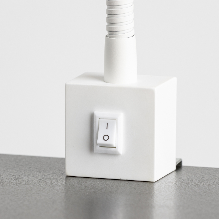 LED lampa ar skavu 1xGU10/4,7W/230V balta