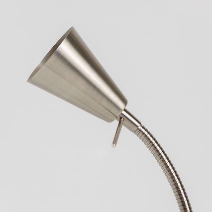 LED lampa ar skavu 1xGU10/4,7W/230V matēta hroma apdare