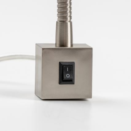 LED lampa ar skavu 1xGU10/4,7W/230V matēta hroma apdare