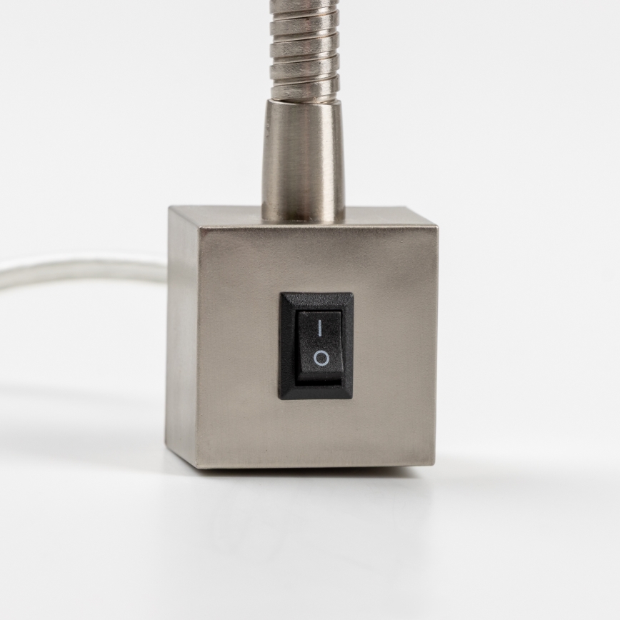 LED lampa ar skavu 1xGU10/4,7W/230V matēta hroma apdare