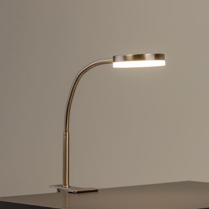 LED lampa ar skavu LED/3,2W/230V matēts hroms