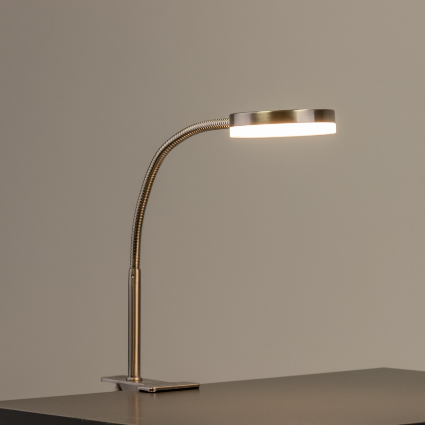 LED lampa ar skavu LED/3,2W/230V matēts hroms