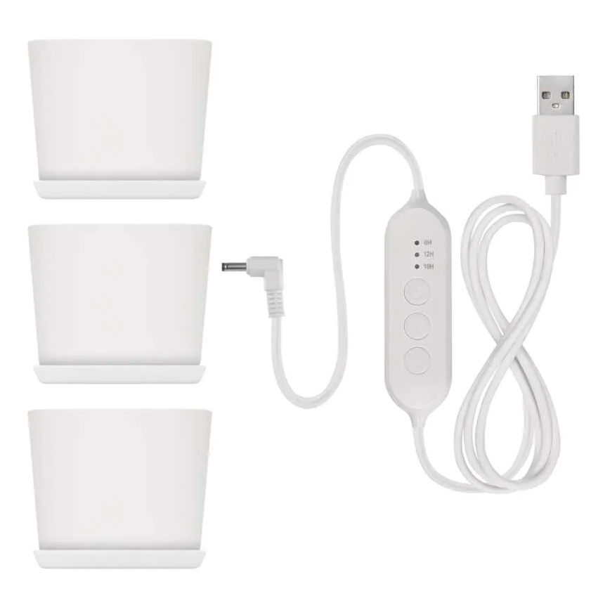 LED lampa iekštelpām ar regulējamu spilgtumu augu audzēšanai GROW LED/7W/5V