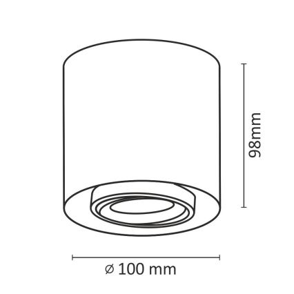 LED lampa XENO LED/15W/230V balts 1200lm