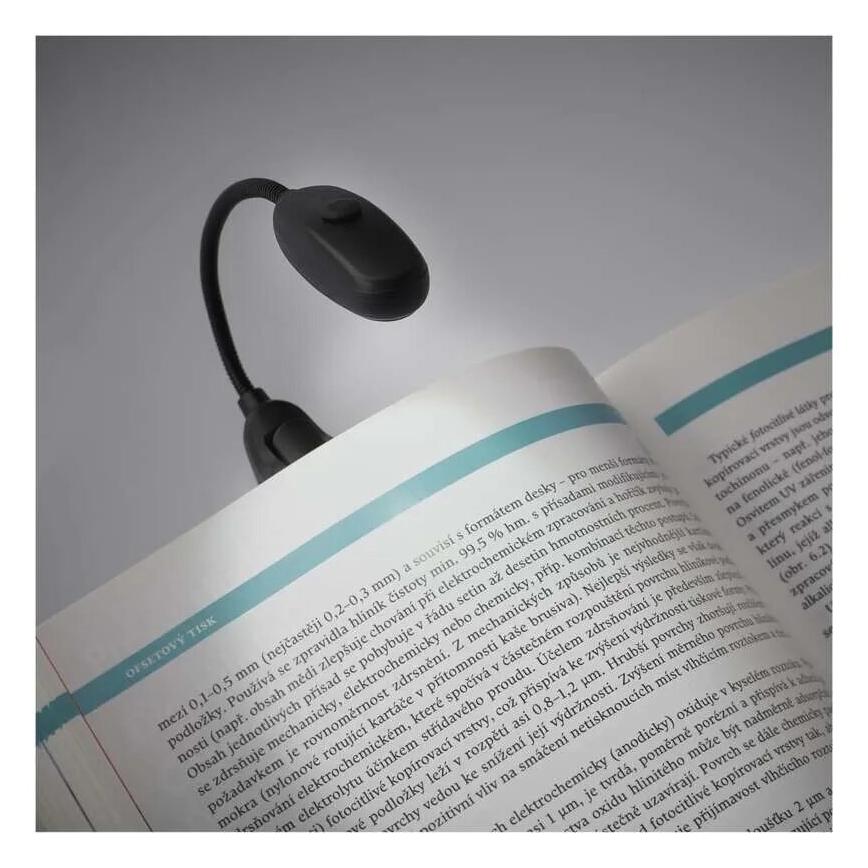 LED Lasīšanas lampa LED/1xAAA