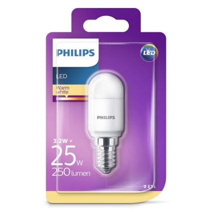 LED ledusskapja spuldze Philips E14/3,2W/230V 2700K