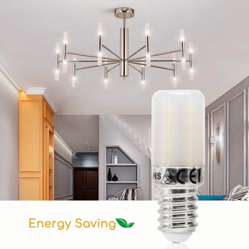 LED Ledusskapja spuldze T18 E14/3,5W/230V 6500K - Aigostar