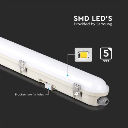 LED Lielas slodzes dienasgaismas lampa ar avārijas moduli EMERGENCY LED/48W/230V 6500K 150cm IP65