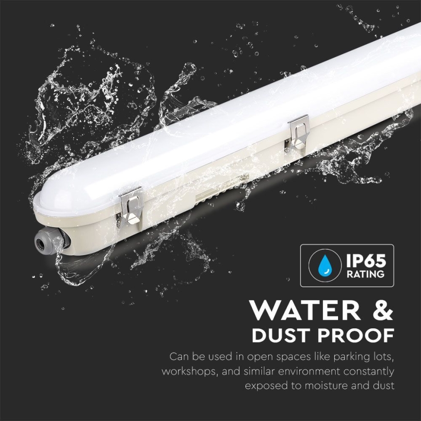LED Lielas slodzes dienasgaismas lampa ar avārijas moduli EMERGENCY LED/48W/230V 6500K 150cm IP65