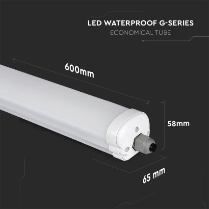 LED Lielas slodzes dienasgaismas lampa G-SERIES LED/18W/230V 6500K IP65 60 cm