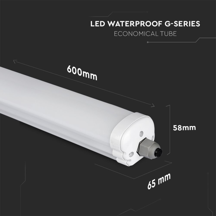LED Lielas slodzes dienasgaismas lampa G-SERIES LED/18W/230V 6500K IP65 60 cm