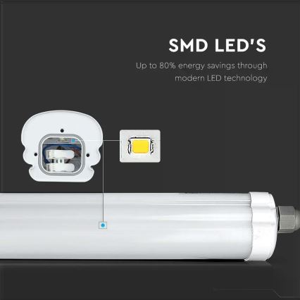 LED Lielas slodzes dienasgaismas lampa G-SERIES LED/36W/230V 4500K 120cm IP65