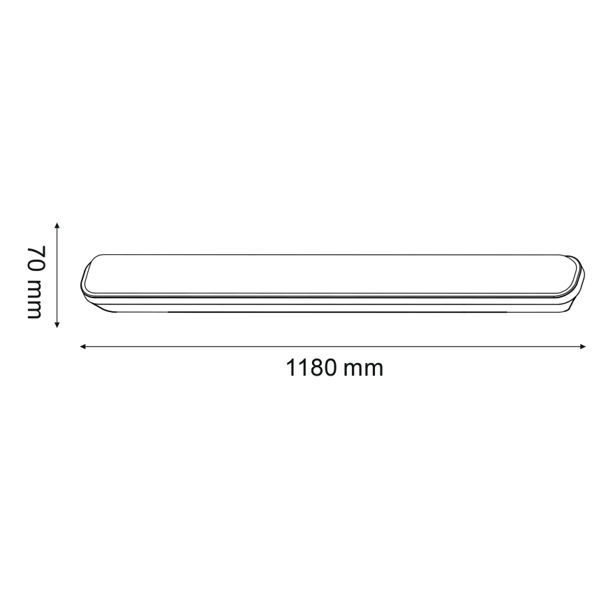 LED Lielas slodzes dienasgaismas lampa LED/20W/230V IP65