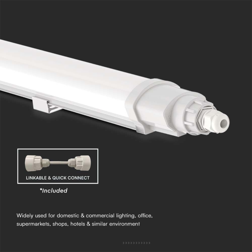 LED Lielas slodzes dienasgaismas lampa LED/48W/230V 4000K IP65 150 cm