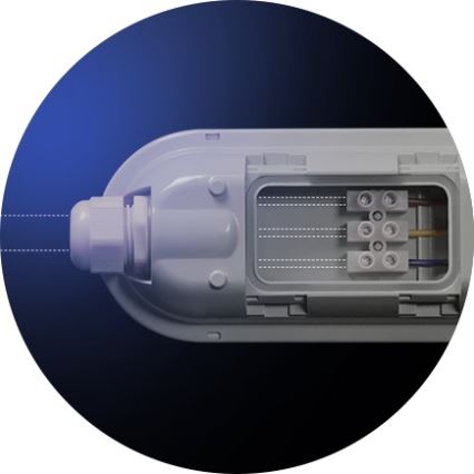 LED Lielas slodzes dienasgaismas lampa LIMEA GIGANT LED/38W/230V IP65 1190mm melna