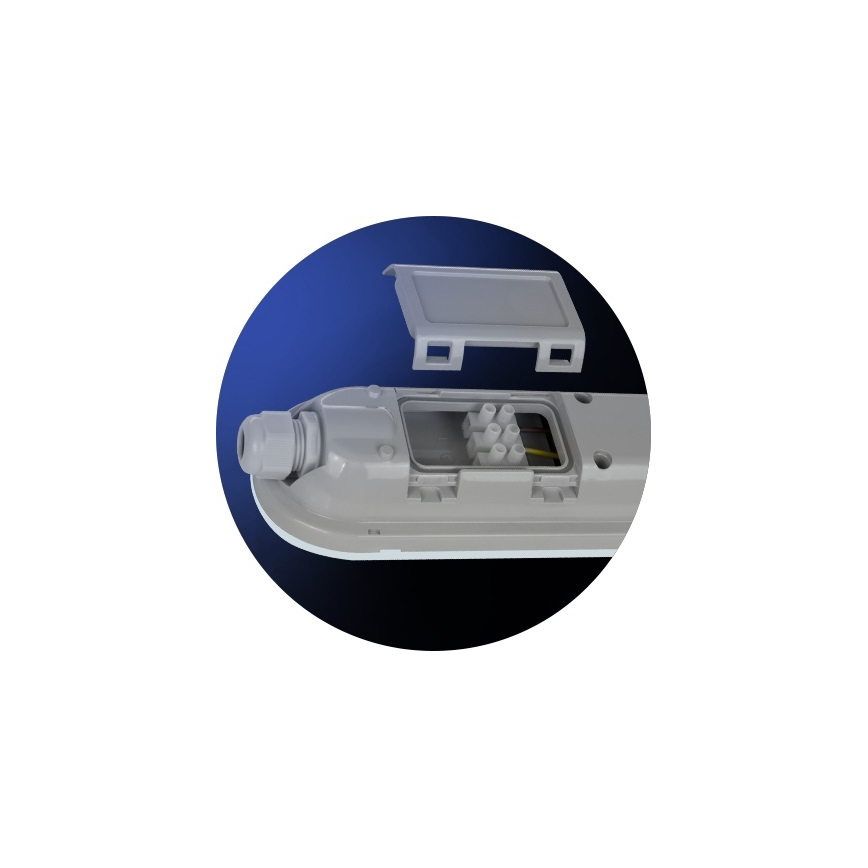 LED Lielas slodzes dienasgaismas lampa LIMEA GIGANT LED/38W/230V IP65 1190mm melna