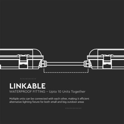 LED Lielas slodzes dienasgaismas lampa SAMSUNG CHIP LED/70W/230V 6500K 150cm IP65