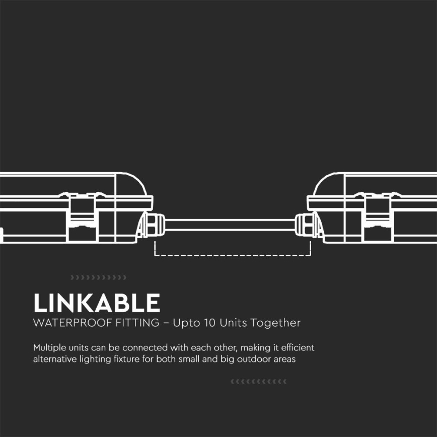 LED Lielas slodzes dienasgaismas lampa SAMSUNG CHIP LED/70W/230V 6500K 150cm IP65