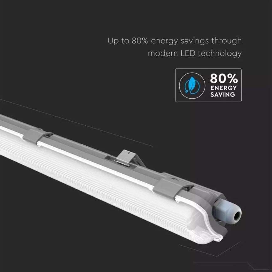 LED Lielas slodzes dienasgaismas lampa T8 1xG13/18W/230V 4000K 120cm IP65
